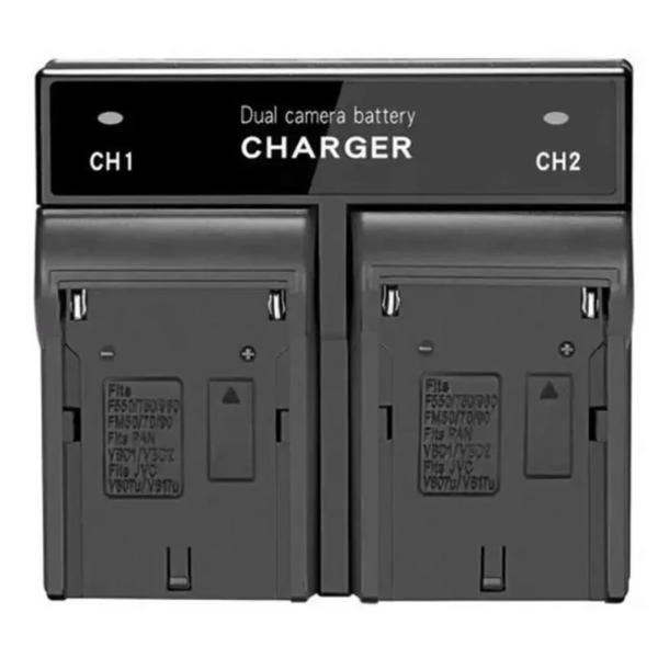 cargador de batería dual para np550/970 cargador de batería dual para np550/970