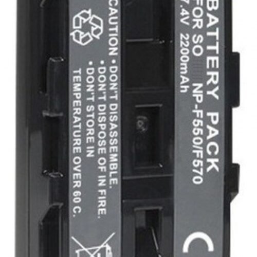bateria np f550 para led iluminador 2200mah