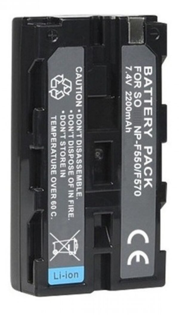 bateria np f550 para led iluminador 2200mah